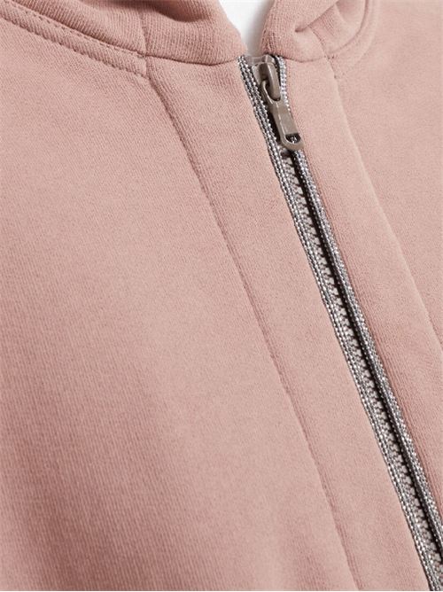 Maglione cotone rosa cipria BRUNELLO CUCINELLI | MN05NHS809C9624